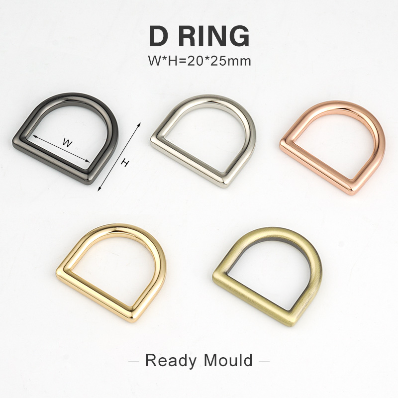 20 Mm Rings Wholesale 20mm Metal D Rings for Handbags Making Accessories